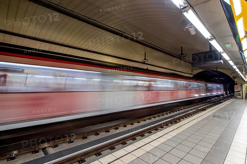 The Metro subway, barcelona, spain