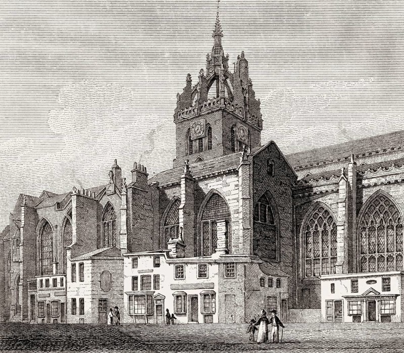 St Giles' Church, Edinburgh, Scotland, 19th century, Views in Edinburgh by J. & H. S. Storer