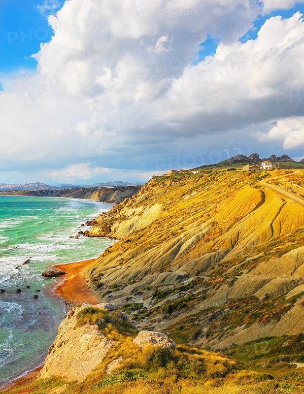 Riserva Naturale di Punta Bianca, Palma di Montechiaro, Agrigento, Sicily, Italy