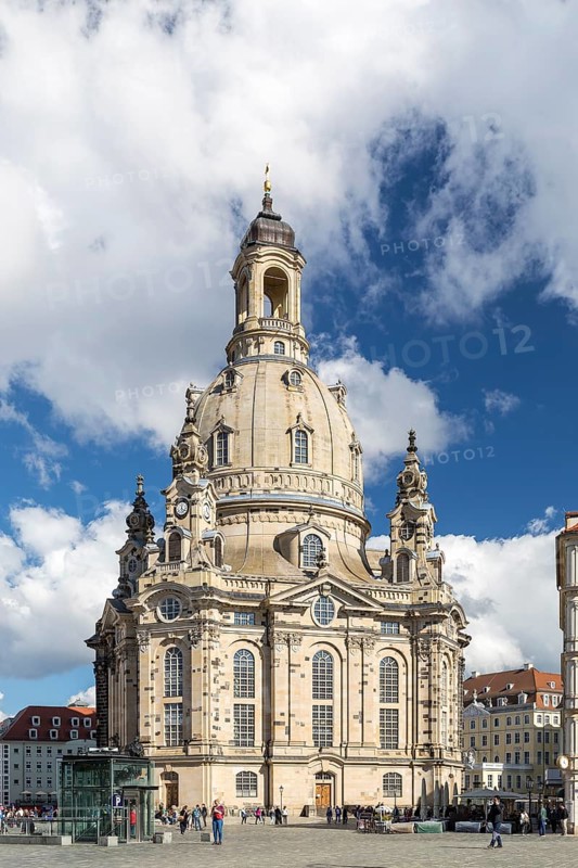 Church of Our Lady and Neumarkt in Dresden, Saxony, Germany