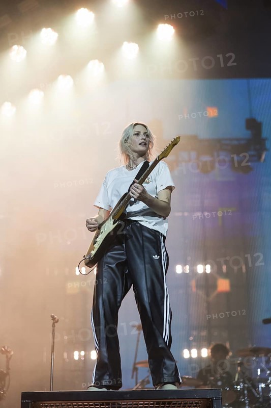 Emily Armstrong, lead singer of Linkin Park live on From Zero World Tour 2025 at the Olympiastadion Berlin on 18 June 2025