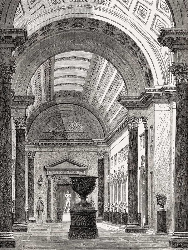 Braccio Nuovo, Museo Chiaramonti, Vatican Museums, Vatican City, Rome, Italy, 19th Century