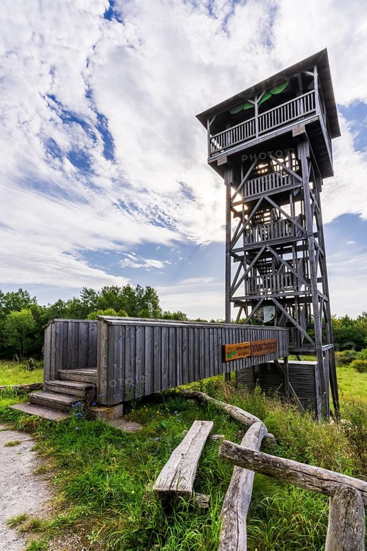 National Park Hainch with Observation Tower Hainichblick, Thüringen, Germany