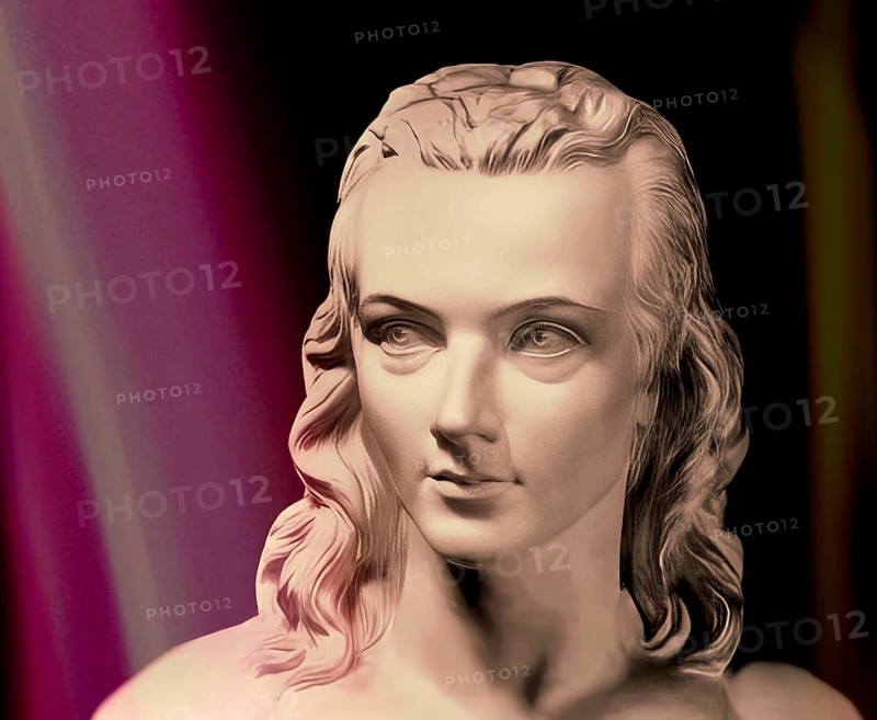 Portrait of Georg Philipp Friedrich Freiherr von Hardenberg, pseudonym and pen name Novalis, 1772 - 1801, German poet of Early German Romanticism, digitally edited after a bust at his grave
