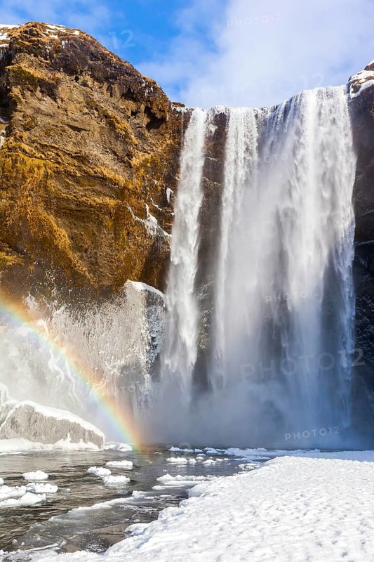 Iceland, Skogafoss waterfall, Skogafoss waterfall, Skogafoss, Iceland