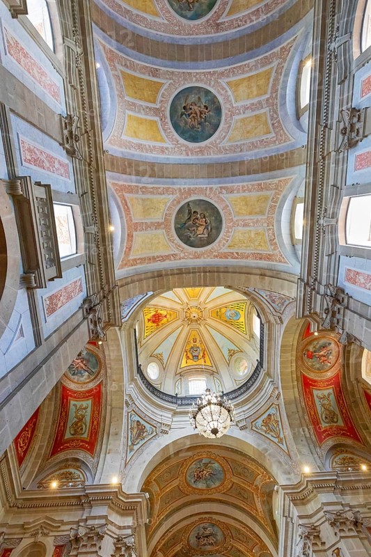 Bom Jesus do Monte church interior, Braga, Minho Province, Portugal