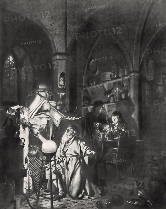Alchemist's kitchen, 17th century