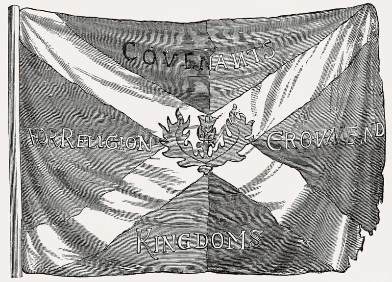 Covenanter flag, Scottish Presbyterian, Covenanters, 17th century