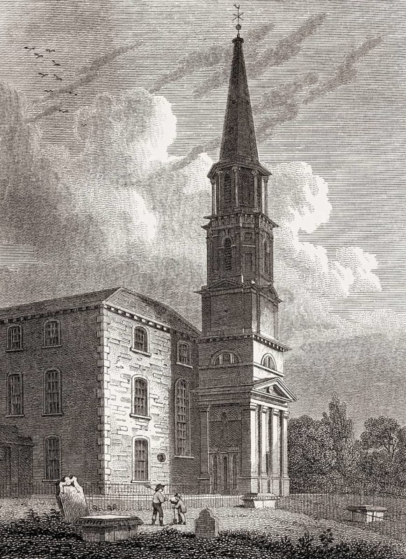 St. Michael's Parish Church, Inveresk, East Lothian, Edinburgh, Scotland, 19th century, Views in Edinburgh by J. & H. S. Storer