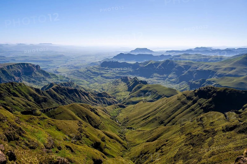 Landscape with impressive mountains, Drakensberg, KwaZulu-Natal, South Africa