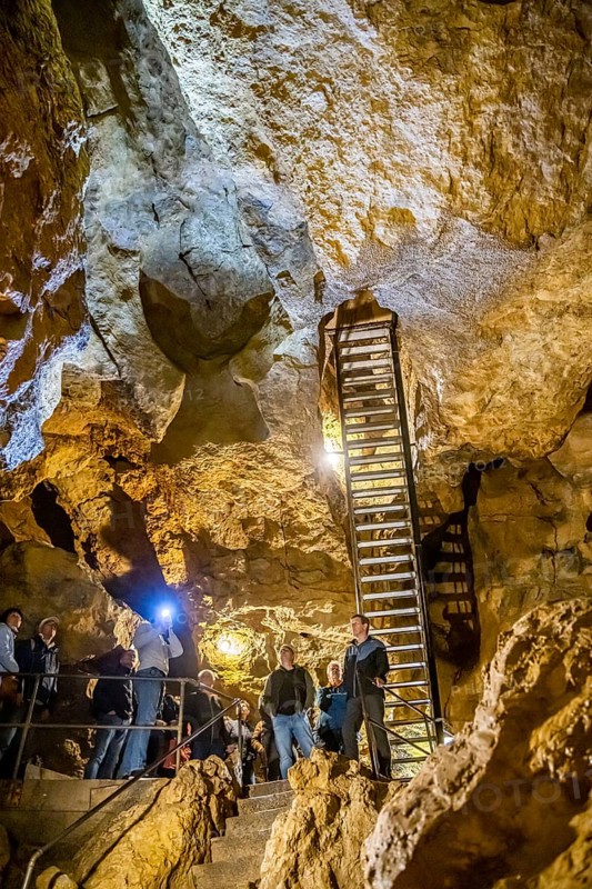 Laichingen Deep Cave, Swabian Alb. This attraction is the only shaft cave in Germany that has been converted into a show cave. The cave is accessible to a depth of 55 metres. Laichingen, Baden-Württemberg, Germany