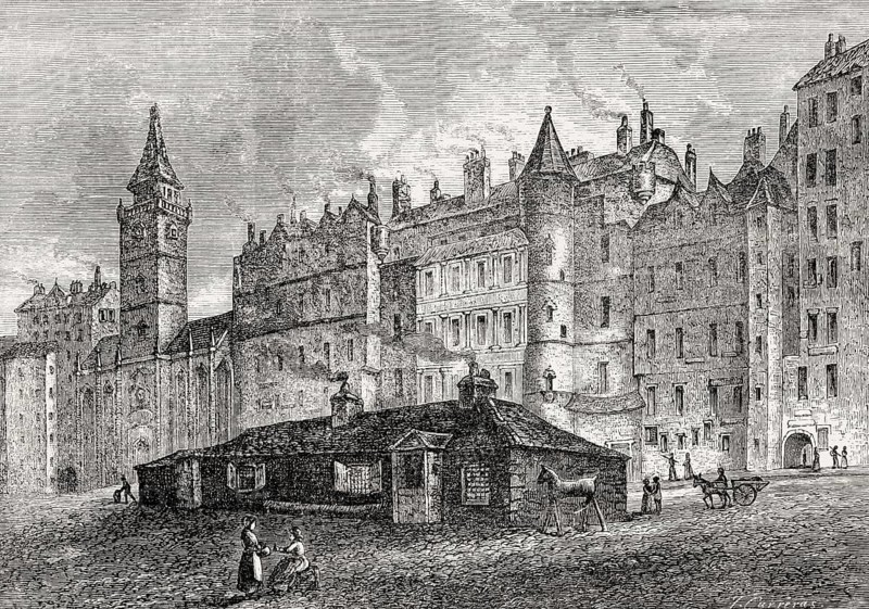 The Edinburgh City Guard House, High Street, Royal Mile, Edinburgh, Scotland, 19th century