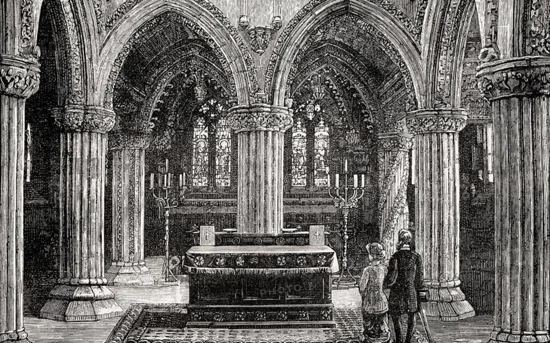 Rosslyn Chapel, Roslin, Scotland, 19th century