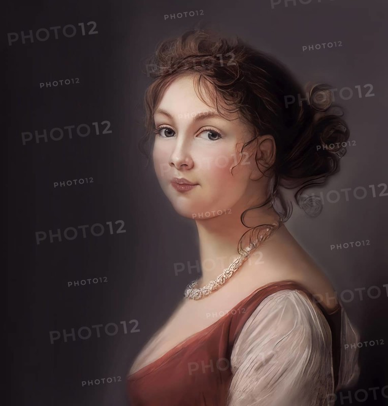 Louise of Mecklenburg-Strelitz, Luise Herzogin zu Mecklenburg - Strelitz, Luise Auguste Wilhelmine Amalie Herzogin zu Mecklenburg, Königin Luise, 1776 – 1810, Queen of Prussia as the wife of King Frederick William III, digitally edited after a painting by Élisabeth Louise Vigée Le Brun