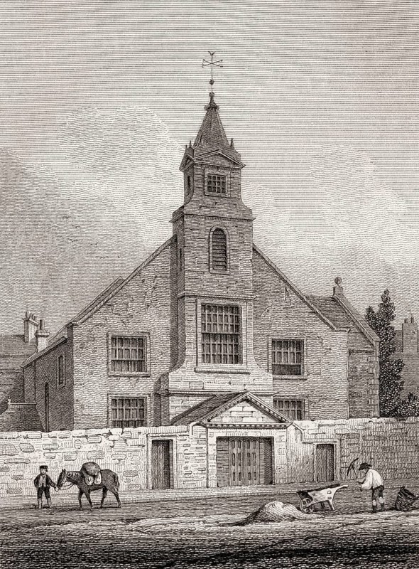 Chapel of Ease, St Cuthbert's, Edinburgh, Scotland, 19th century, Views in Edinburgh by J. & H. S. Storer