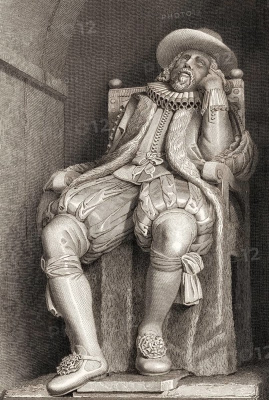 Portrait of Sir Francis Bacon, Baron Baco of Verulam, 1561 - 1626, English lawyer, statesman, essayist, historian, intellectual reformer, philosopher and scientist, digitally edited