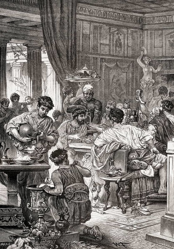 A banquet in ancient Rome