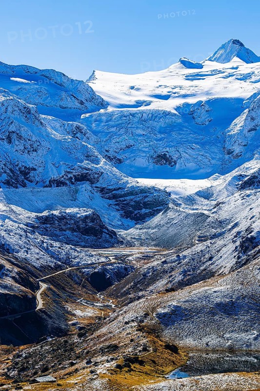The Moiry Glacier, near Grimentz, Val d'Anniviers, Valais Alps, Canton Valais, Switzerland