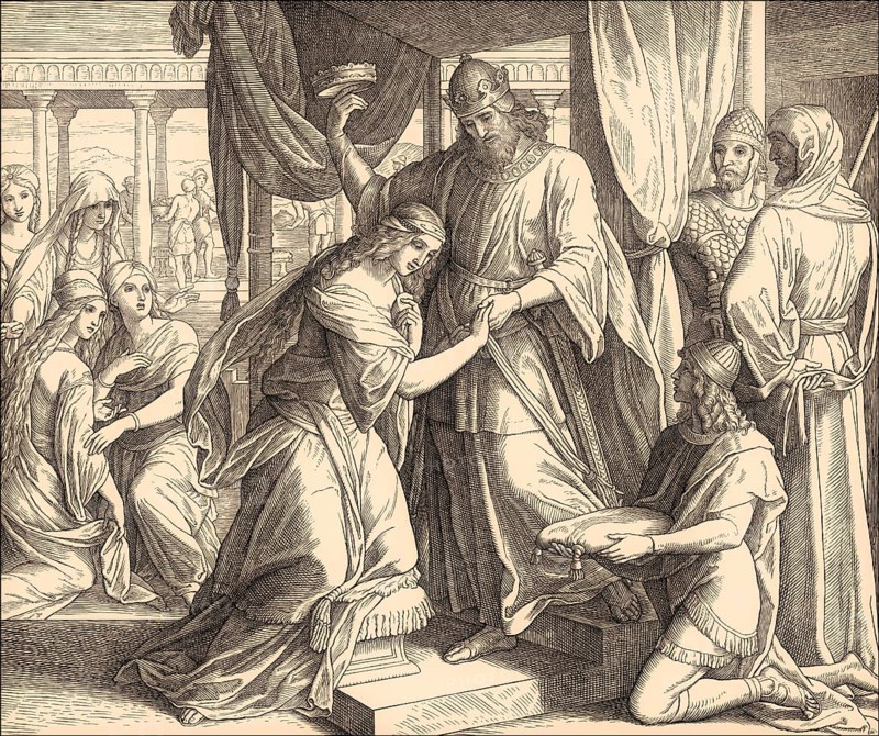The Coronation of Esther, Old Testament, by Julius Schnorr von Carolsfeld