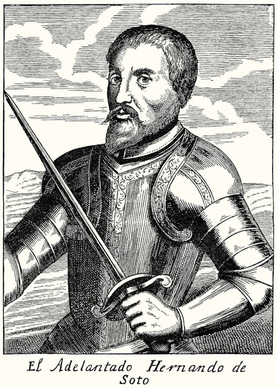 Hernando de Soto, c. 1500 – 1542, a Spanish explorer and conquistador