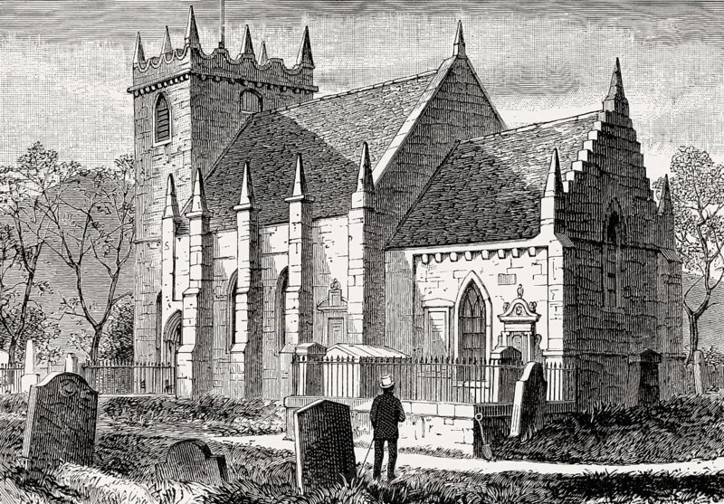 Duddingston Kirk, Duddingston Village, Edinburgh, Scotland, 19th century