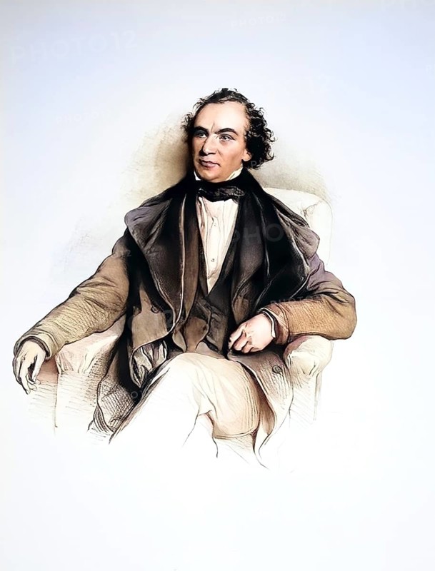 Bogumil Dawison (born 15 May 1818 in Warsaw, died 1 February 1872 in Dresden) was a Polish-German actor, Historical, digitally restored reproduction from a 19th century original, Record date not stated