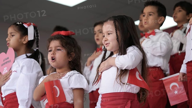 Children celebrate the 102nd anniversary of the Republic Day of Turkey, a national holiday commemorating October 29, 1923, when Mustafa Kemal Atatürk proclaimed the foundation of the Republic of Turkey. Gaziantep, Turkey – October 29, 2025, Gaziantep, Gaziantep, Turkey