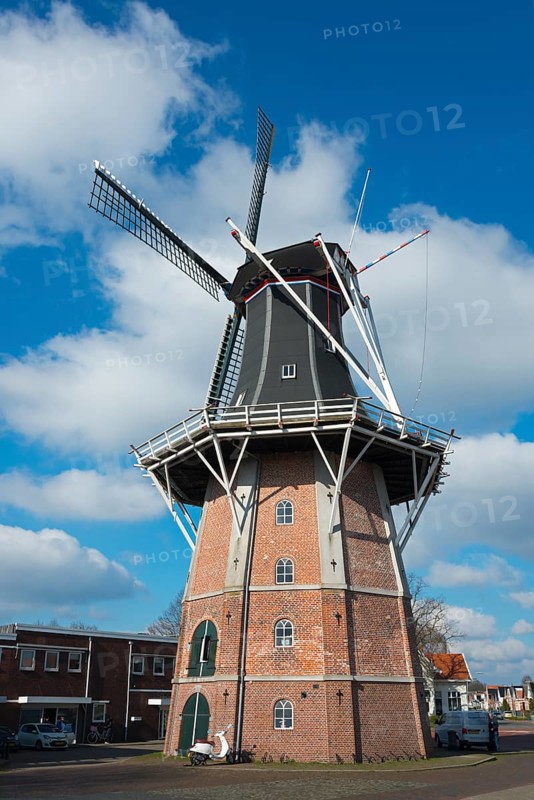 Edens mill, windmill, Winschoten, Oldambt, Groningen, Netherlands