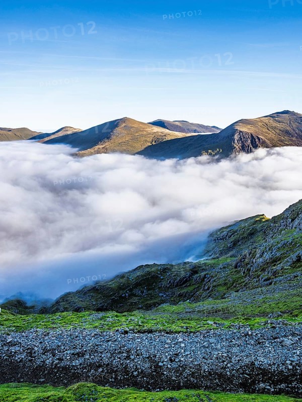 Snowdon Massif, Snowdon Range, Snowdonia, North Wales, UK
