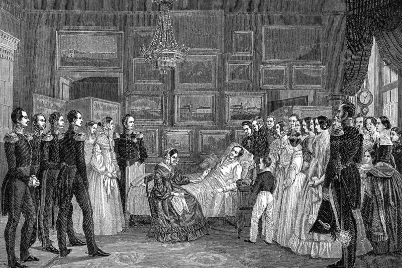Death of Frederick William III or Friedrich Wilhelm III., 1770 - 1840, king of Prussia
