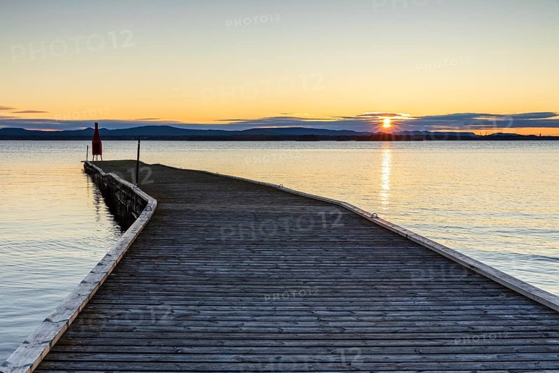 Sunset on Lake Siljan near Nusnäs, Dalarnas län, Sweden