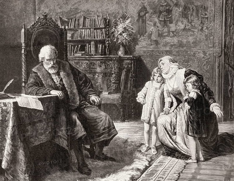 Philippine Welser before Emperor Ferdinand I
