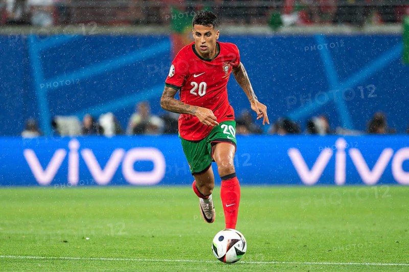 LEIPZIG, GERMANY - JUNE 18, 2024: Euro 2024 Groupe F match Portugal vs Czechia 2:1. In action Joao Cancelo.