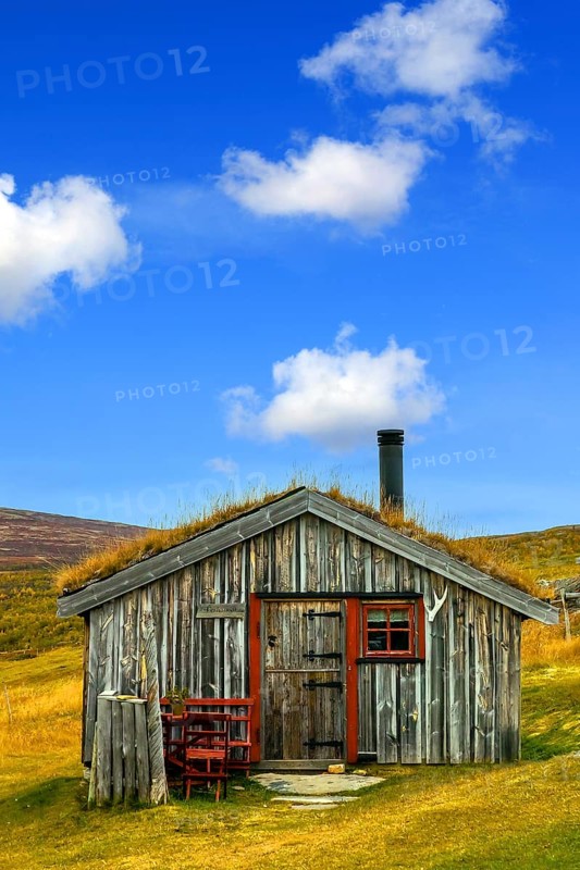 Norway, Scandinavia, weekend houses, boathouses, grass roof, Viksfjorden Norway