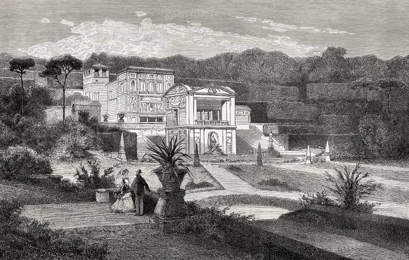 The Gardens of Vatican City, Rome, Italy, 19th Century