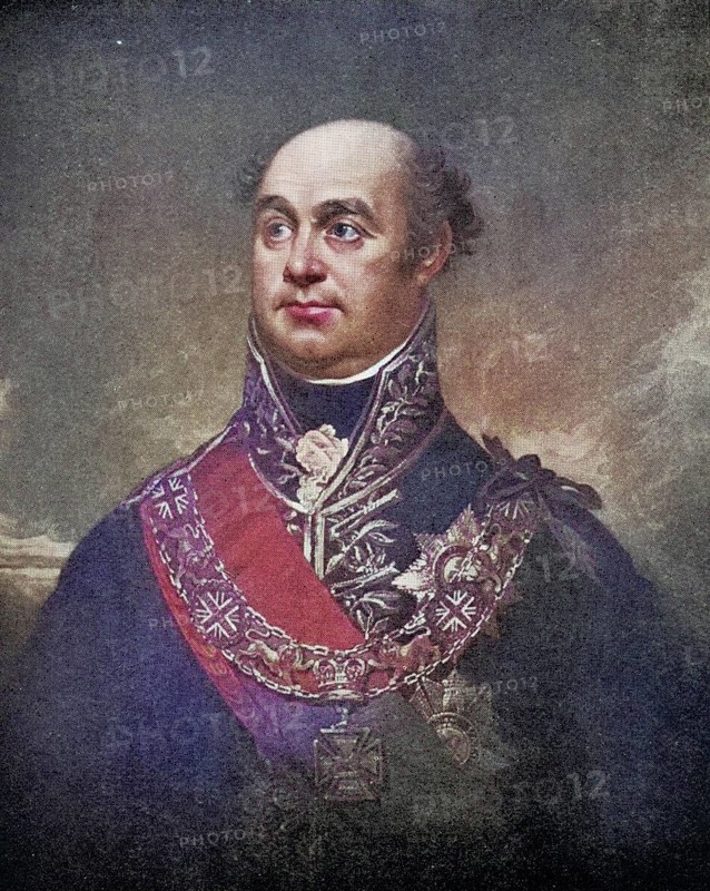 Sir William Beresford, Viscount of Albuera, 1768-1854, British General. From an engraving after the painting by Sir William Beechey, Historic, digitally restored reproduction from a 19th century original, Record date not stated