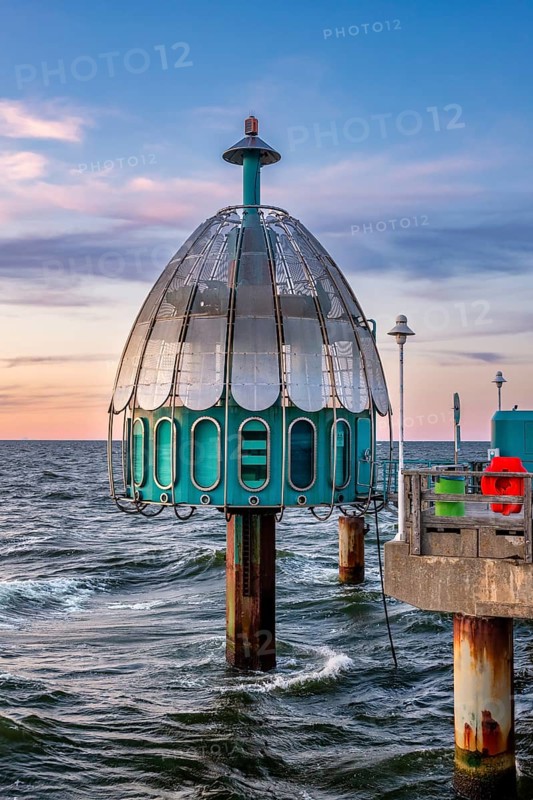 Diving gondola Zinnowitz, Usedom Island, Mecklenburg-Western Pomerania, Germany