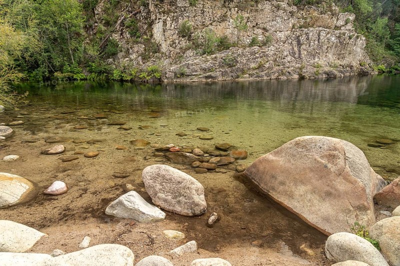 Landscape on the Solenzara River Corsica, France