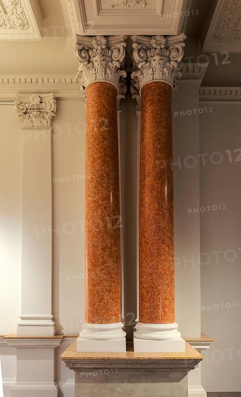 Interior design at the Museum of Communication on Leipziger Straße in Berlin Mitte, Classicism, Berlin, Germany
