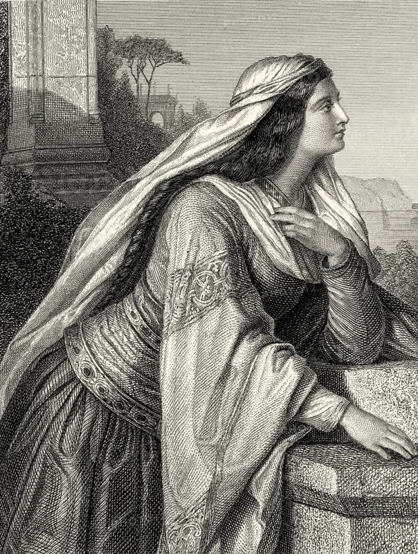 Beatrice, character from the tragedy The Bride of Messina by Friedrich Schiller, 1759 - 1805