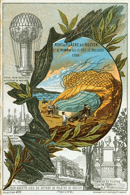 First fatal balloon accident on 15 June 1785: the two French aeronauts Pilatre de Rozier and Pierre Romain died in Wimereux in the Pas-de-Calais department when the balloon lost air and crashed while attempting to cross the English Channel. Aviation