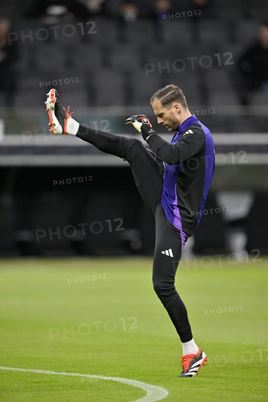 Goalkeeper Oliver Baumann GER warming up, training, international match Germany GER vs Netherlands NED, Deutsche Bank Park, stadium, Frankfurt am Main, Hesse, Germany