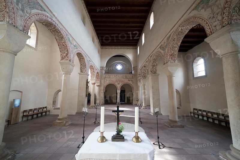 Romanesque basilica Bursfelde Abbey, Hemeln, Hannoversch Münden, Lower Saxony, Germany
