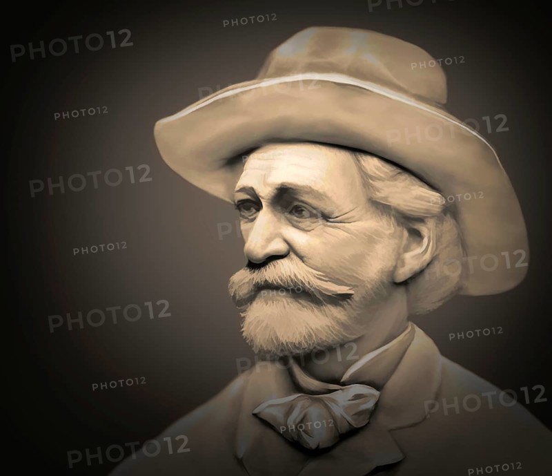 Giuseppe Verdi, 1813 – 1901, Italian opera composer, digitally edited
