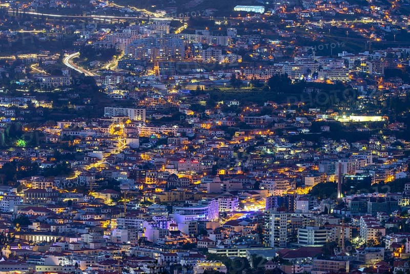 Dusk over Funchal, Madeira, Portugal
