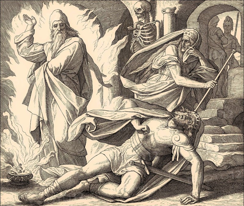 Saul Consults the Medium at Endor, Old Testament, by Julius Schnorr von Carolsfeld