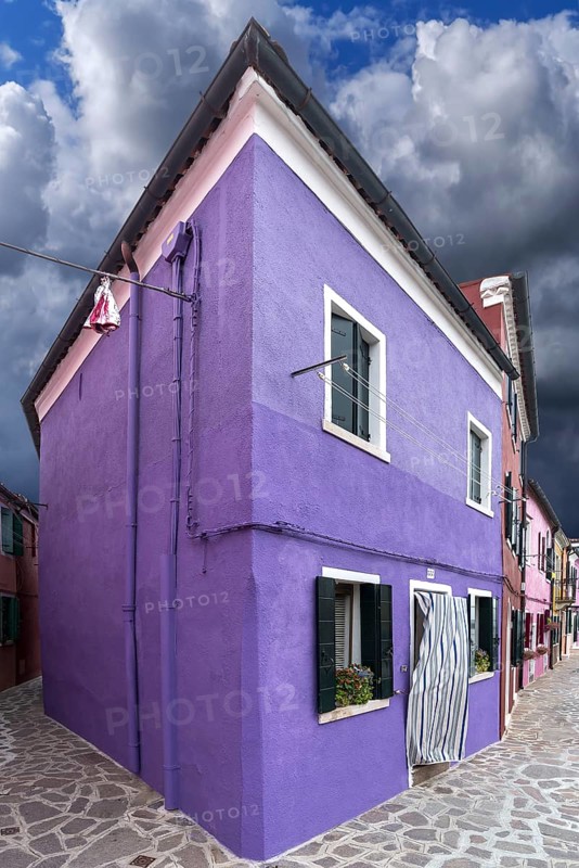 Colourful house in Burano, Venice, Veneto, Italy