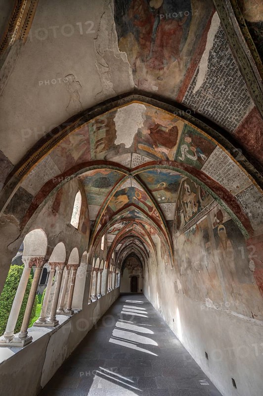 Cathedral cloister around 1370, the frescoes were painted from around 1390, Bressanone Cathedral, Cathedral Square, Bressanone, South Tyrol, Italy