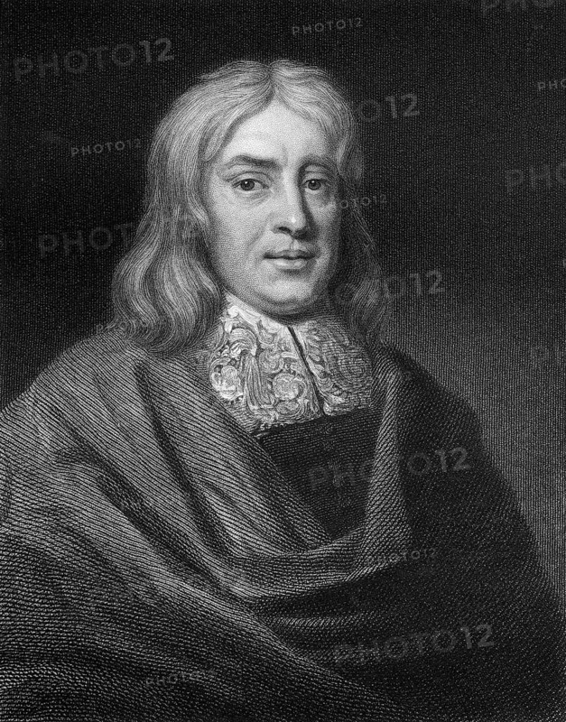 Thomas Sydenham, 1624 - 1689, an English physician, Portrait von Thomas Sydenham oder Syndenham, 1624 - 1689, ein englischer Arzt