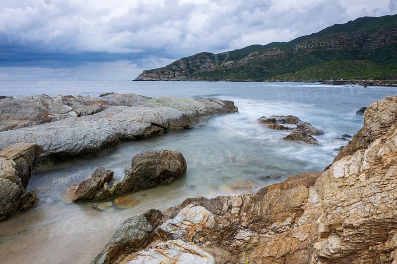 Coast near Port de Centuri, Cap Corse, Haute-Corse, Corsica, France